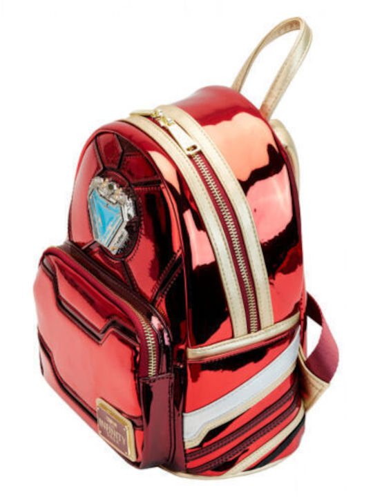 Loungefly Marvel - Iron Man 15. Jubiläum Kinder Tasche Rucksack Rote 23x11.25cm Marvel Iron Man 15. Jubiläum Cosplay Mini