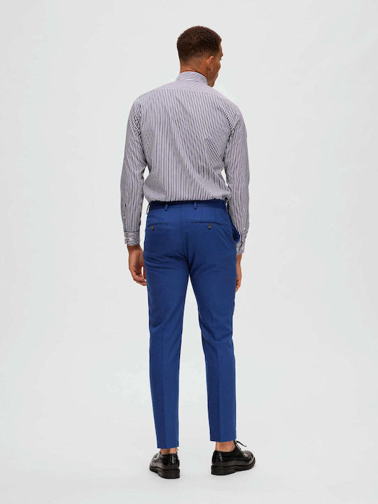 Selected Pantaloni pentru bărbați De costum Albastru