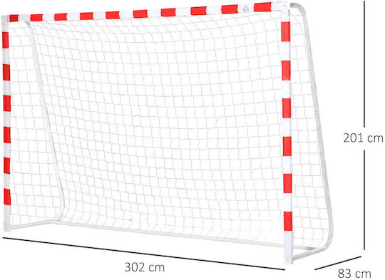 HomCom Football And Soccer Goal Τέρμα Ποδοσφαίρου 302x83x201cm 1τμχ