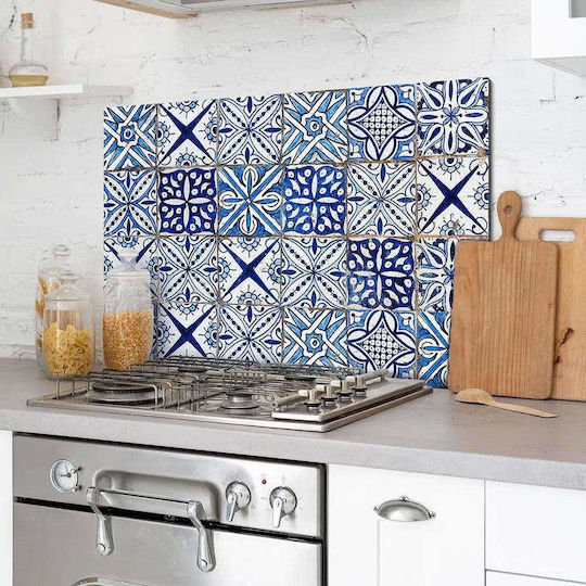 3D Πάνελ Τοίχου με Κόλλα Blue Azulejos Μπλε 72x48εκ. 3D Πάνελ Τοίχου με Κόλλα Blue Azulejos Μπλε 72x48εκ.