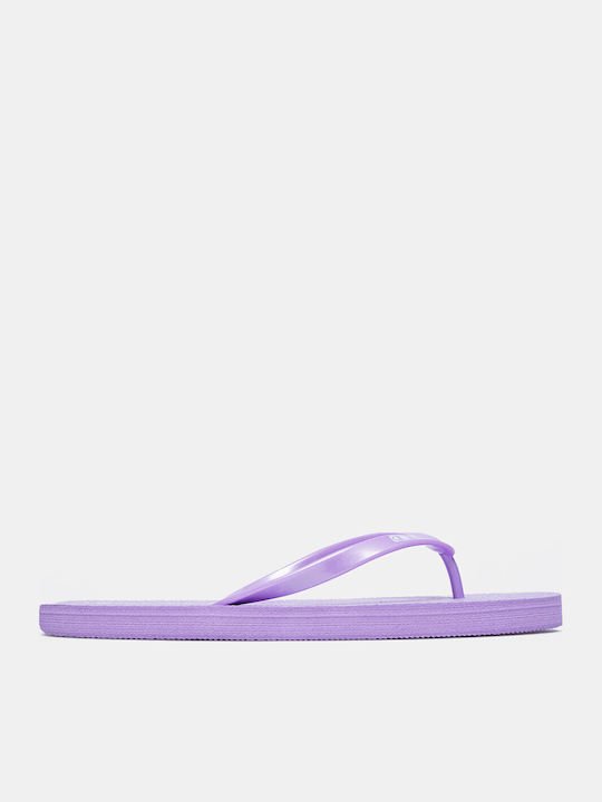 Metal Glam Women's Flip Flops Purple