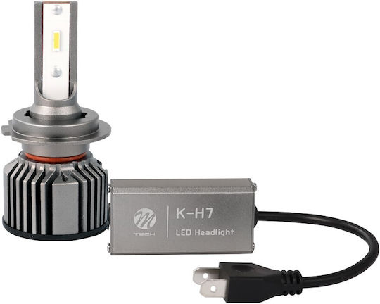 M-Tech Λάμπες Αυτοκινήτου H7 Canbus LED Κίτρινο 12V 40W 2τμχ