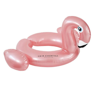 Swim Essentials Παιδικό Σωσίβιο Κουλούρα Φλαμίνγκο Splitring Rose Gold Flamingo με Διάμετρο 56εκ. από 3 Ετών Ροζ