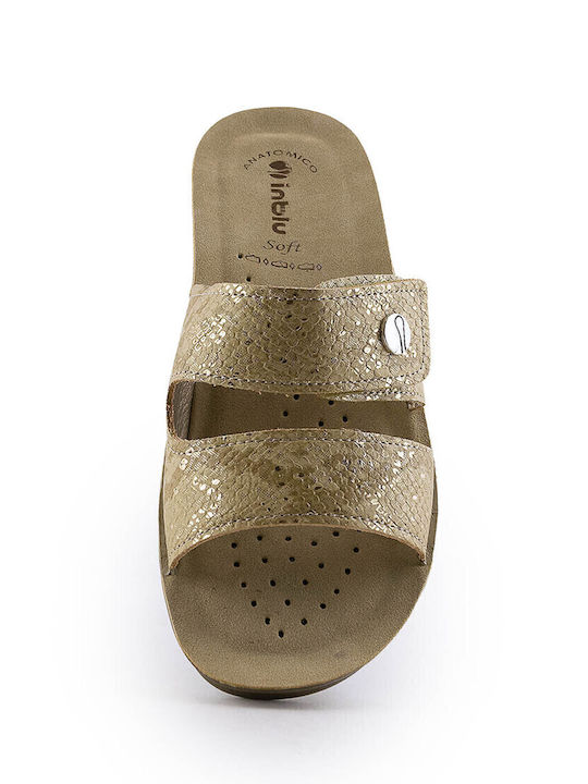 Flache Sandalen für Damen in Beige Farbe