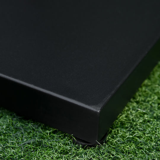 Outsunny Stand de umbrelă din Metal Negru 45x45x39cm