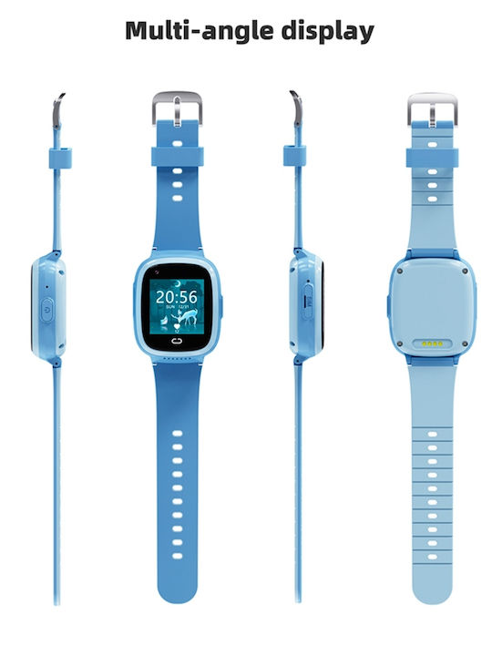 motto4u Kids Digital Watch with Rubber/Plastic Strap Light Blue