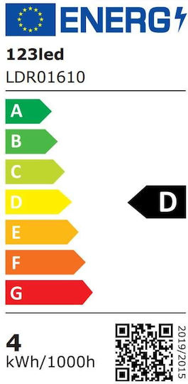 123led LED Bulb 3.4W for Socket E14 Warm White 470lm Dimmable