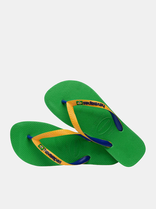Șlapi pentru copii Flip Flops Galbene Brasil
