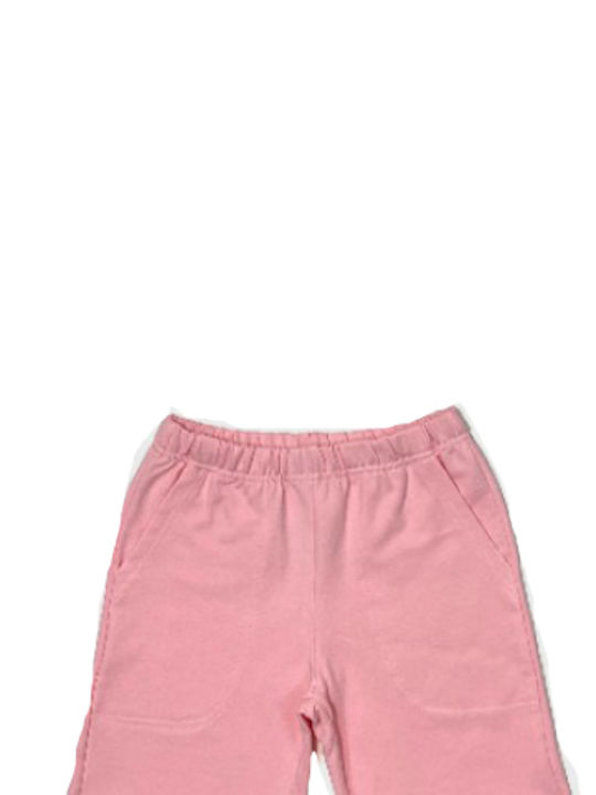 Action Sportswear Kids Set with Shorts Summer 2pcs Pink