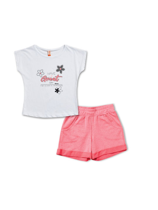 Reflex Kids Set with Shorts Summer 2pcs White