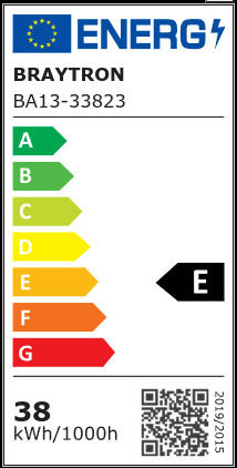 Braytron Λάμπα LED 38W για Ντουί E27 και Σχήμα T120 Ψυχρό Λευκό 4260lm