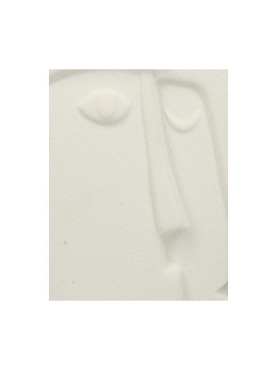 ArteLibre Decorative Vase White 13.5x8.5x15.3cm