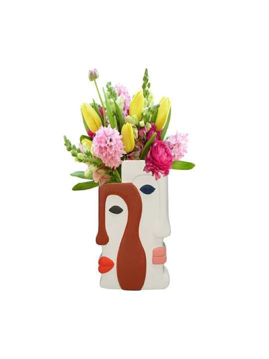 ArteLibre Decorative Vase Multicolour 20.7x9.5x26cm
