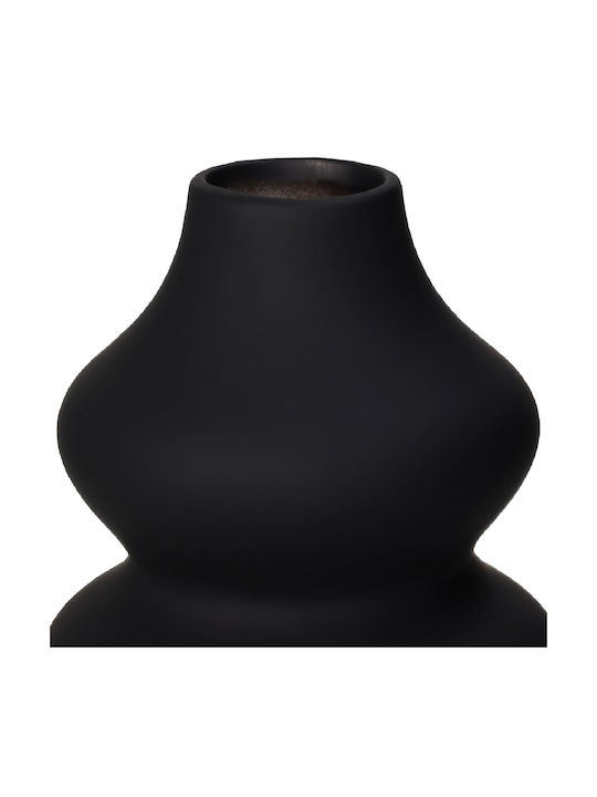 ArteLibre Διακοσμητικό Βάζο Κεραμικό Μαύρο Φ15xΥ20cm