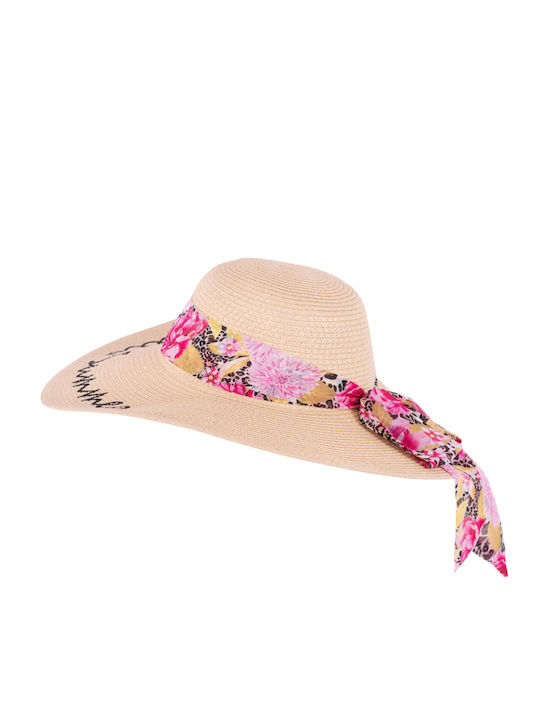 LIU JO BIG STRAW HAT WOMEN'S VA2143T0300-S9561 (S9561/ANIMAL & FLOWER ROSE)