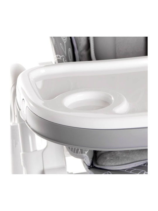 Lorelli Campanella Foldable Baby Highchair with Adjustable Height Capri Lemons