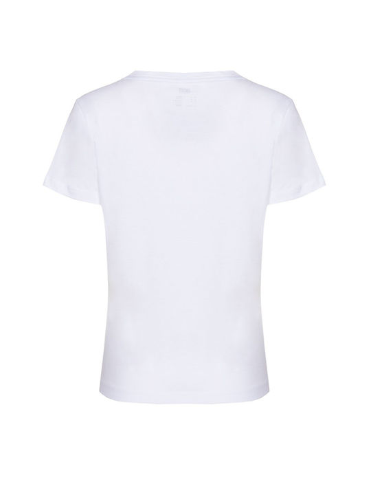 DKNY Damen T-shirt Weiß