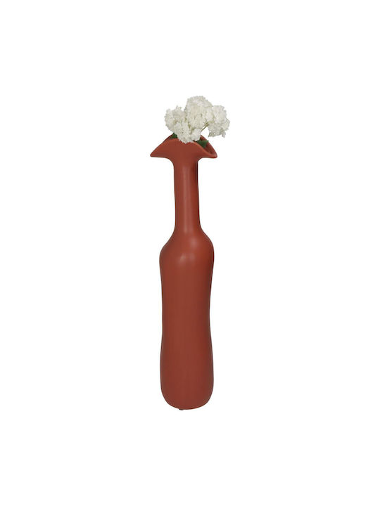 ArteLibre Decorative Vase Red 10x9.5x45cm