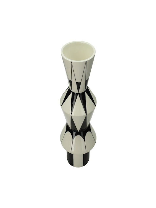 ArteLibre Decorative Vase Black 13x13x32.5cm