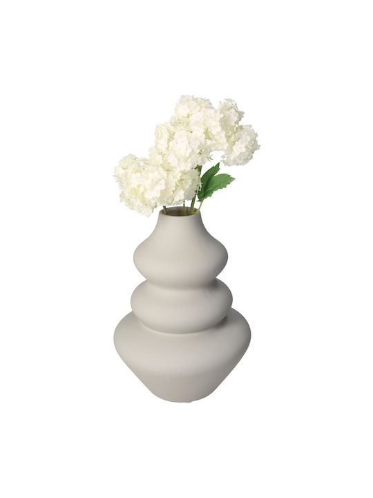 ArteLibre Decorative Vase White 15x15x20cm