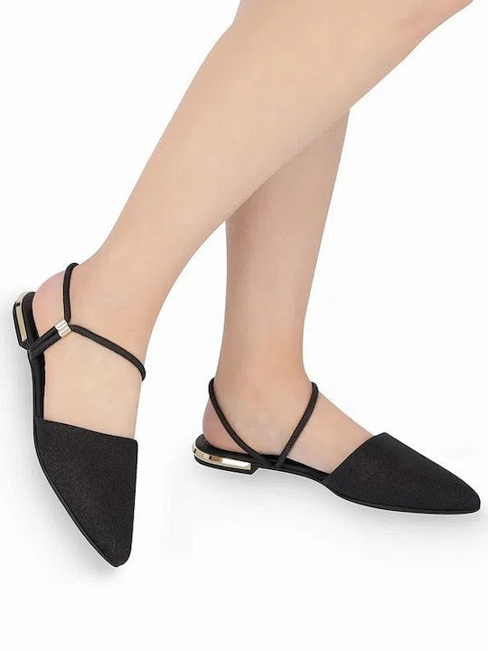 274079 Fără toc Piele Mule în Culoare Negru
