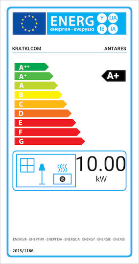 Kratki Antares Ecodesign Ceramică Soba pe lemne 10kW Alb