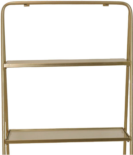 Βιβλιοθήκη Luxury Χρυσή 57x37x110εκ.