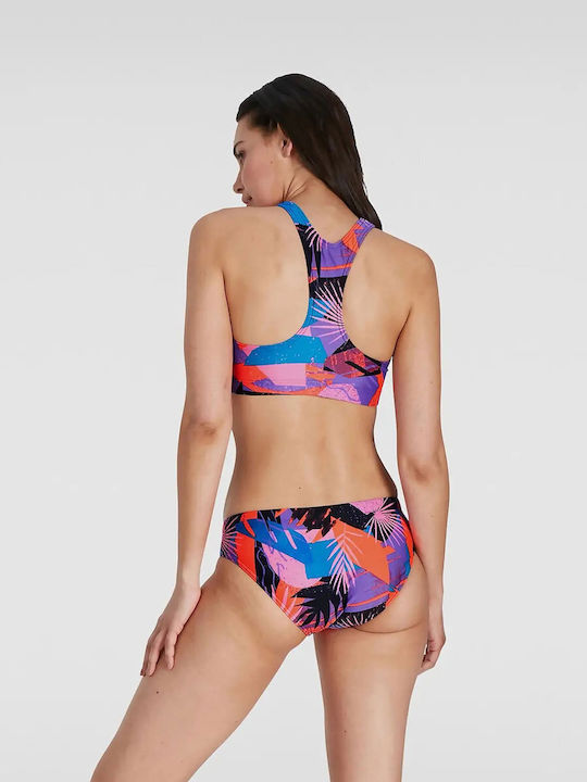 Sport Bikini Set High Neck Top & Slip Bottom