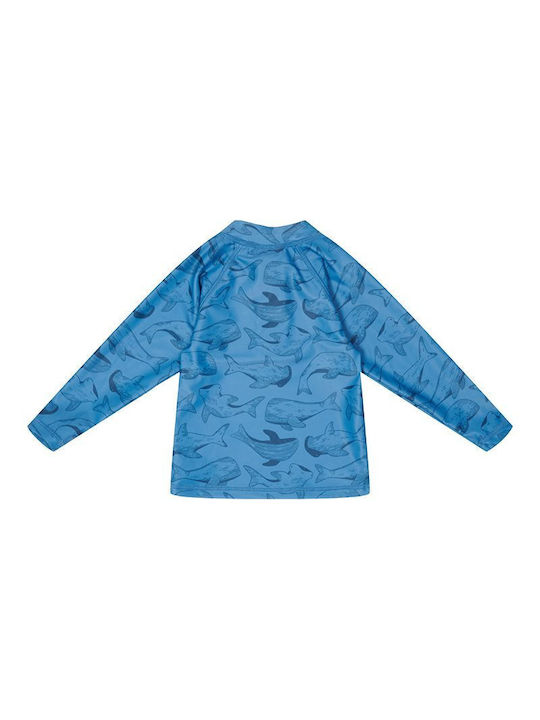 Little Dutch Παιδικό Μαγιό Αντιηλιακή (UV) Μπλούζα με Μακρύ Μανίκι Sea Life Μπλε