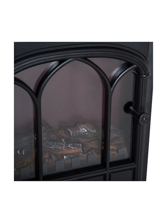 HomCom Floor Electric Fireplace 2000W 39x56.5cm Black