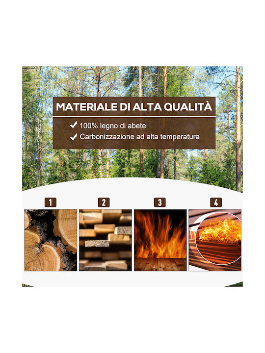 Outsunny Pot Wooden 70x35x30cm.