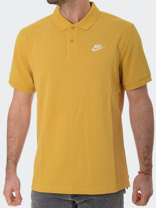 Club Essentials Polo Μπλούζα Κοντομάνικη Κίτρινη
