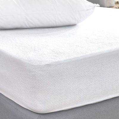 Palamaiki Προστατευτικό Епитrома Двойнo Waterproof с панделка White Comfort Бял 150x200+35cm