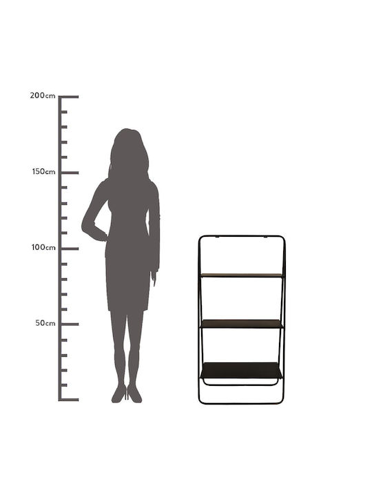 Black Bookcase 57x37x110cm