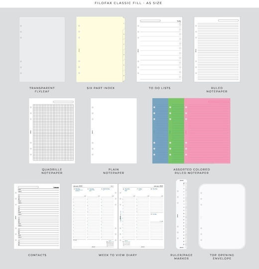 Filofax Ημερήσιο Organizer Filofax Saffiano A5 Ροζ Blush