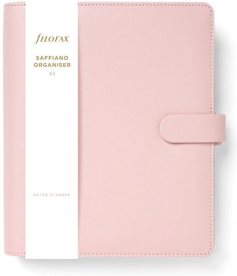 Filofax Ημερήσιο Organizer Filofax Saffiano A5 Ροζ Blush