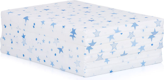 Chipolino Матрак Игрално Площадче Stars Бял - Син 60x120+6см