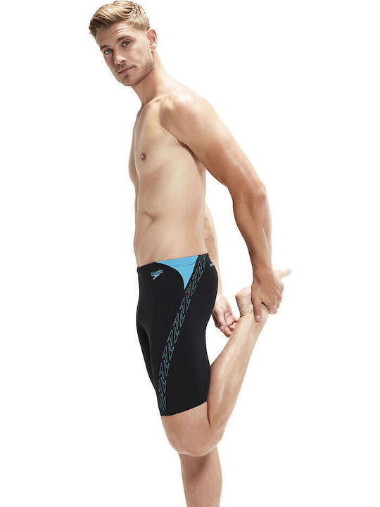 Speedo Hyperboom Splice 00303815147 Мъжки Състезателен Заглушител Бански за плуване Черен