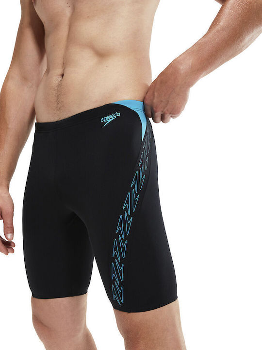 Speedo Hyperboom Splice 00303815147 Мъжки Състезателен Заглушител Бански за плуване Черен