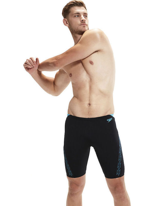Speedo Hyperboom Splice 00303815147 Мъжки Състезателен Заглушител Бански за плуване Черен