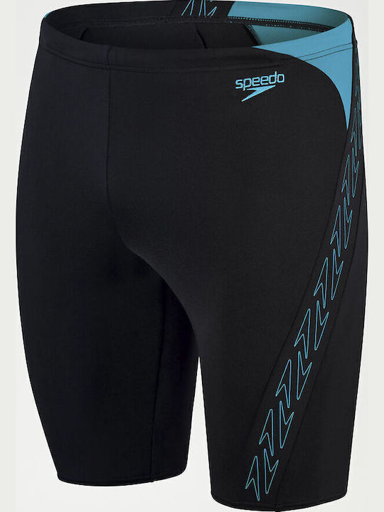 Speedo Hyperboom Splice 00303815147 Мъжки Състезателен Заглушител Бански за плуване Черен