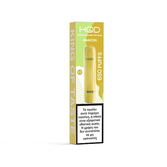 HQD Wave Einweg-E-Zigarette 650 Einweg-E-Zigaretten Tropical Fruits 2ml 18mg Gelbes