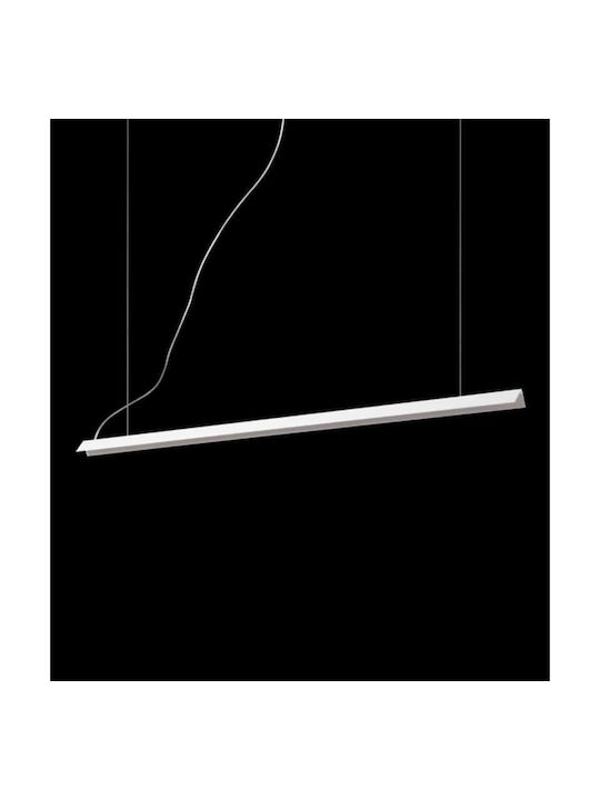 Ideal Lux V-Line Sp Pendant Light LED Suspension Rail with Warm White Light White