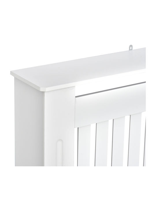 HomCom Husă Pentru Radiator Din MDF Alb 172x19x81cm