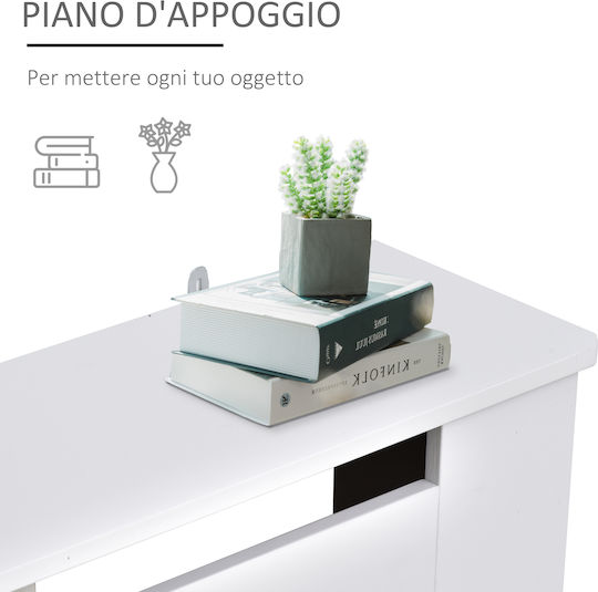 HomCom Κάλυμμα Καλοριφέρ από MDF Λευκό 78x19x82cm