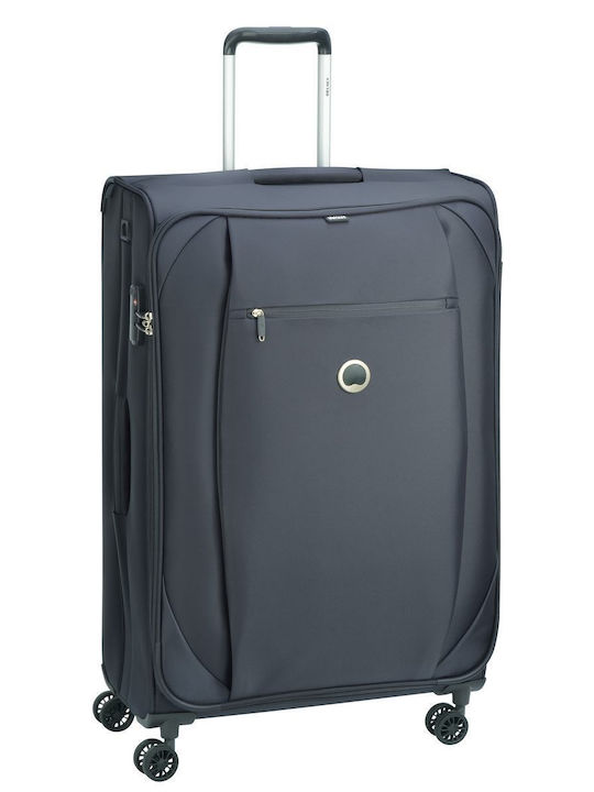Delsey Rami Großer Reisekoffer Weichschalen Gray mit 4 Räder Höhe 78cm 346882101