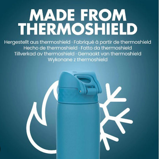 Ion8 Leak Proof Steel Water Bottle Flasche Thermosflasche Rostfreier Stahl BPA Frei 500ml Lilac mit Mundstück