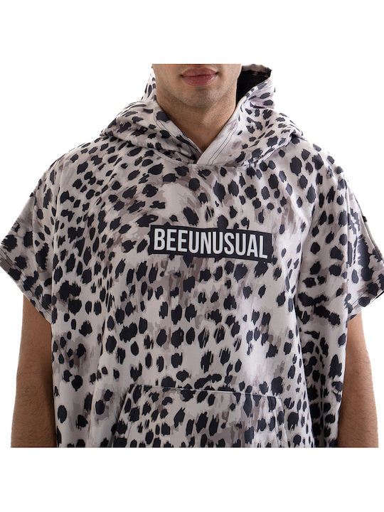 Bee. Unusual. Microfiber Beach Poncho Gray