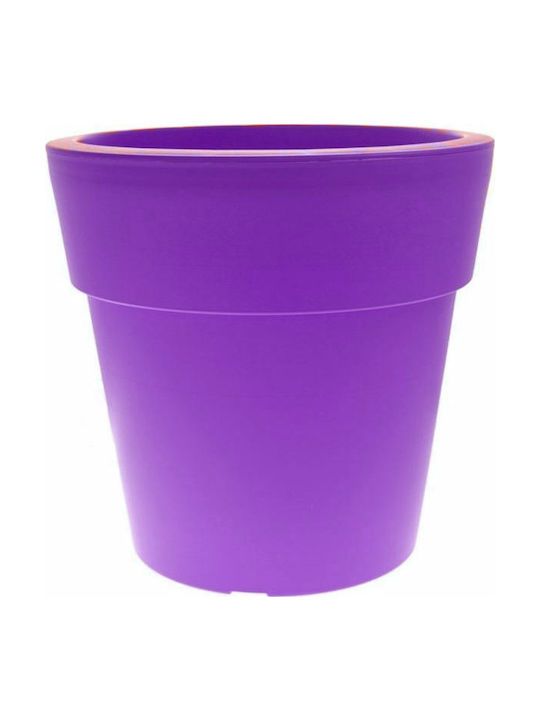 Viomes Linea 870 Flower Pot 3.5lt 20x18.5cm in Purple Color