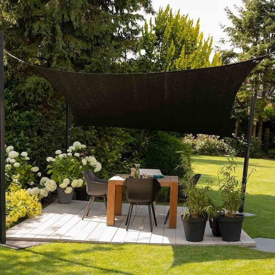 Nesling Rectangular Shade Sail Gray With Hoop 3x4m 285gr/m²
